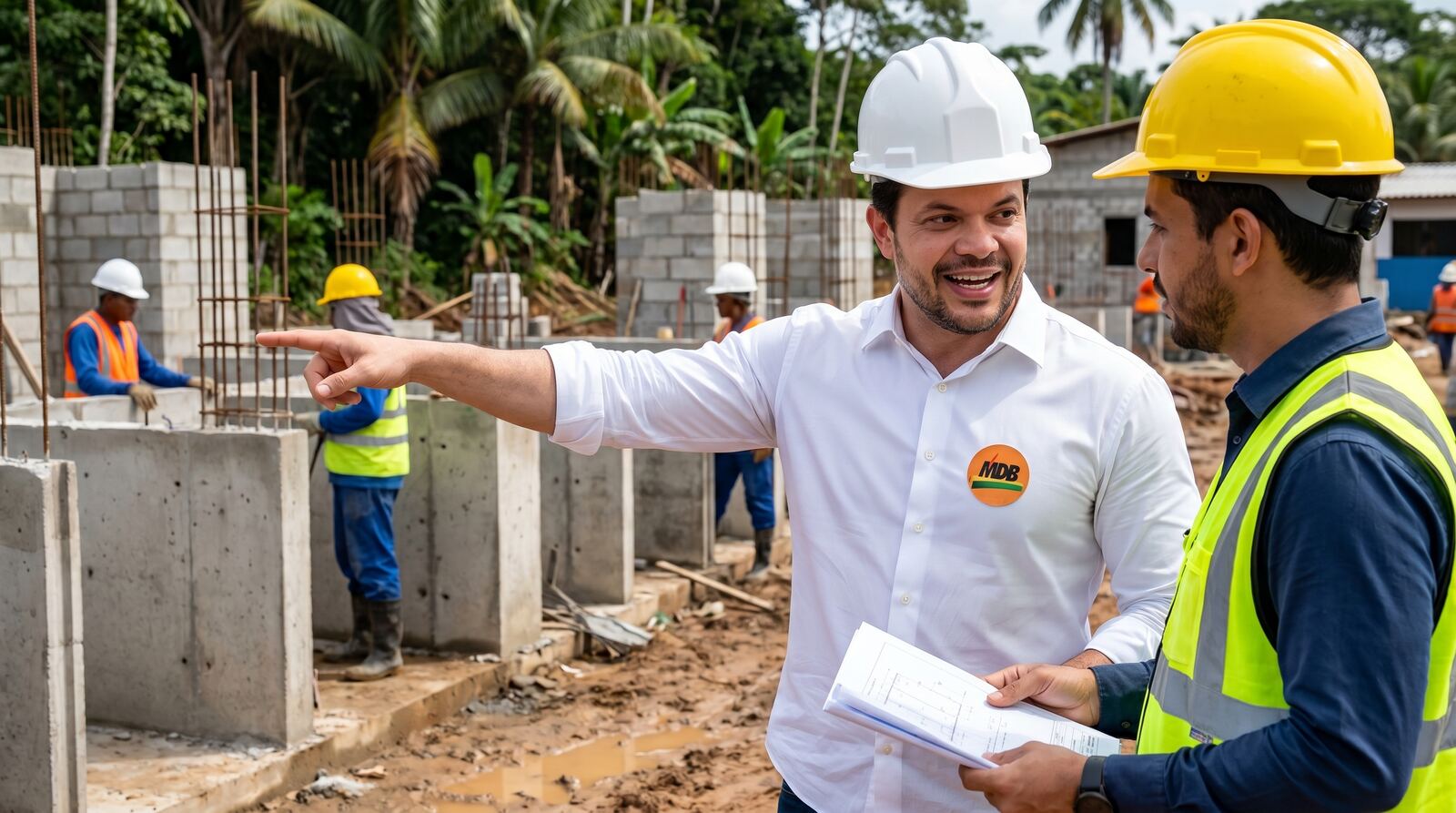 Acácio em obra